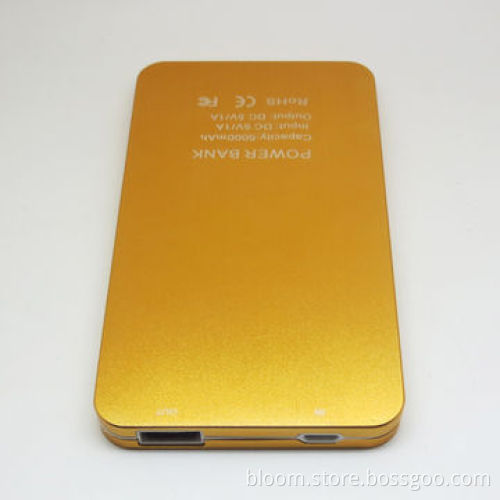 5,000mAh Aluminum Power Bank for Digital Camera, with 5V 1A OutputNew